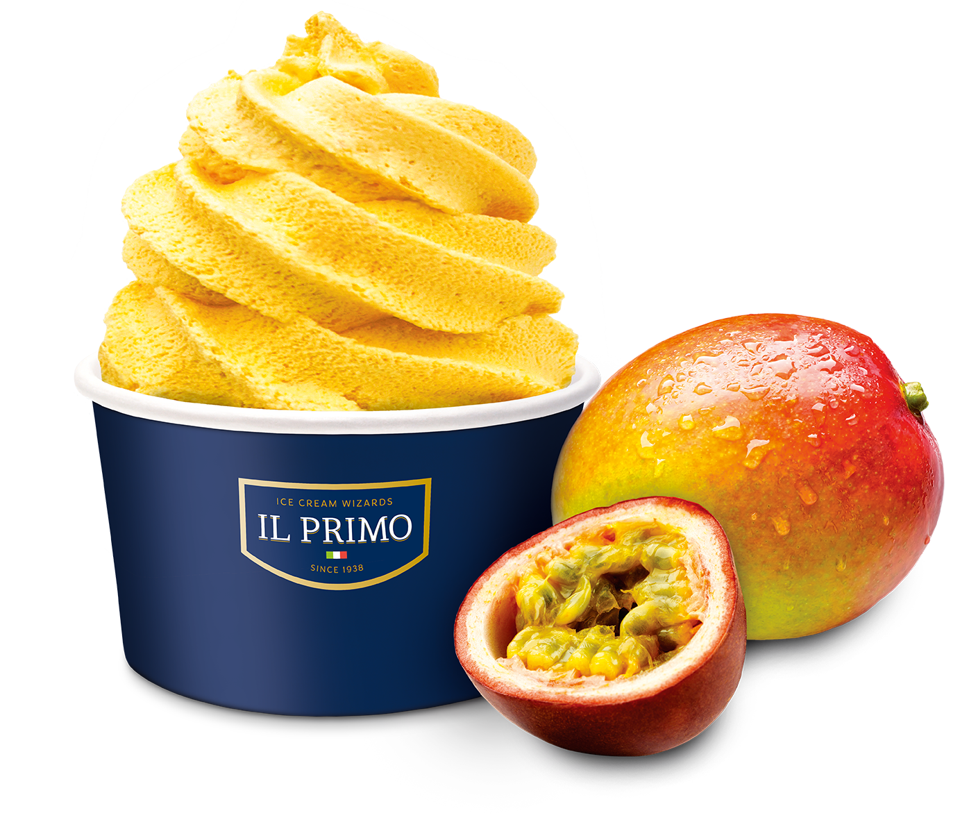 Iaurt inghețat cu Fructul Pasiunii și Mango Il Primo One Shot