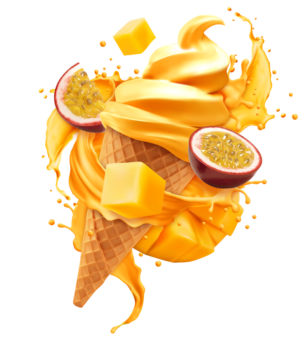 Iaurt inghețat cu Fructul Pasiunii și Mango Il Primo One Shot