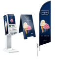 Masina de Inghetata la capsula OS17 cu Stand si Steag Marketing